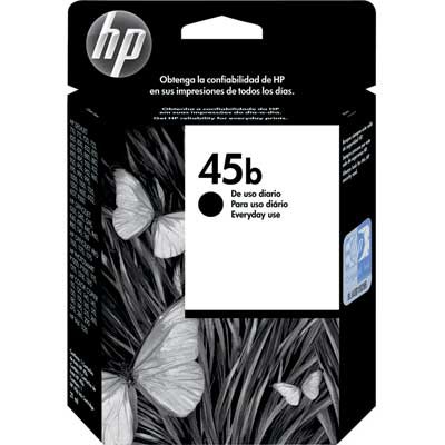 Cartucho 45B Preto Every Day PT 51645UL 21ml - HP.